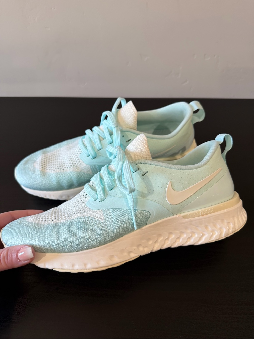 Nike Odyssey React Flyknit 2 Teal Tint Running Shoes - Women's 8.5